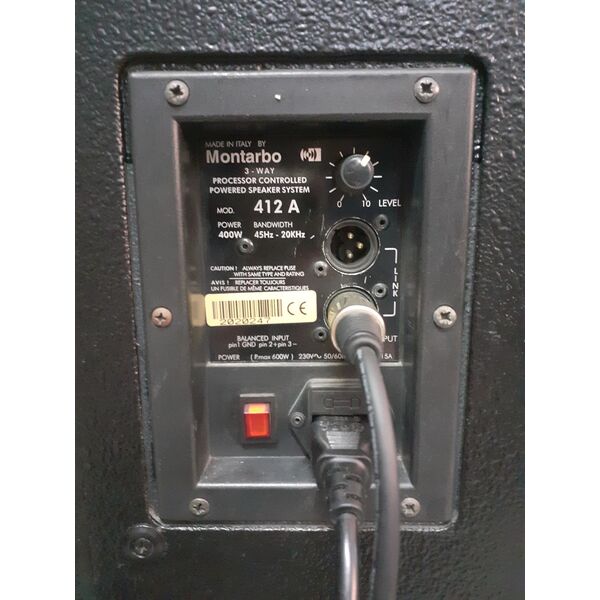 Montarbo 412A Cassa Amplificata Attiva in Legno 3 Vie