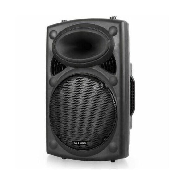 K-122 SET KARAOKE CASSA ATTIVA 12" BLUETOOTH MP3 USB-SD + MICROFONI WIRELESS