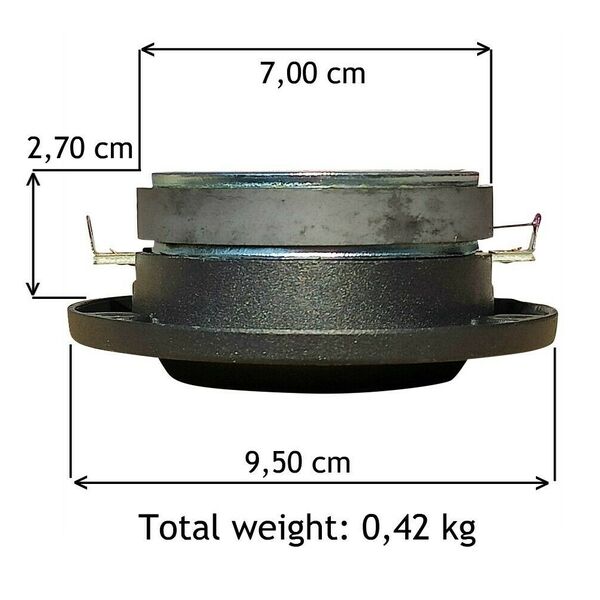 BST12/8 MASTER AUDIO TWEETER 8 ohm 98 db spl