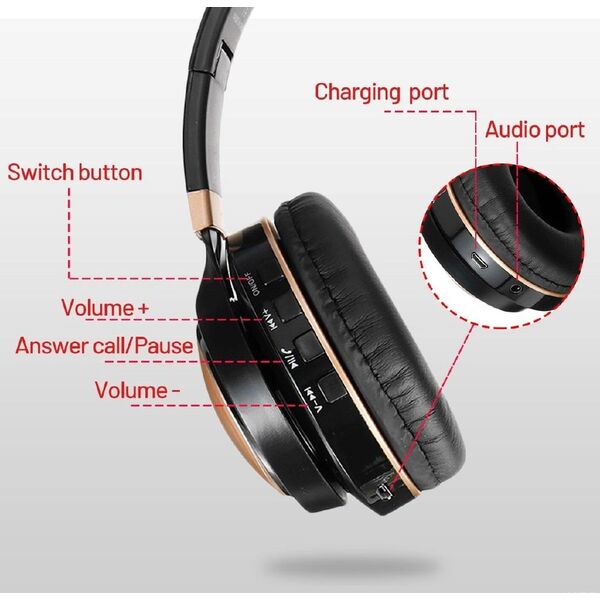 Cuffie wireless T9 vari colori