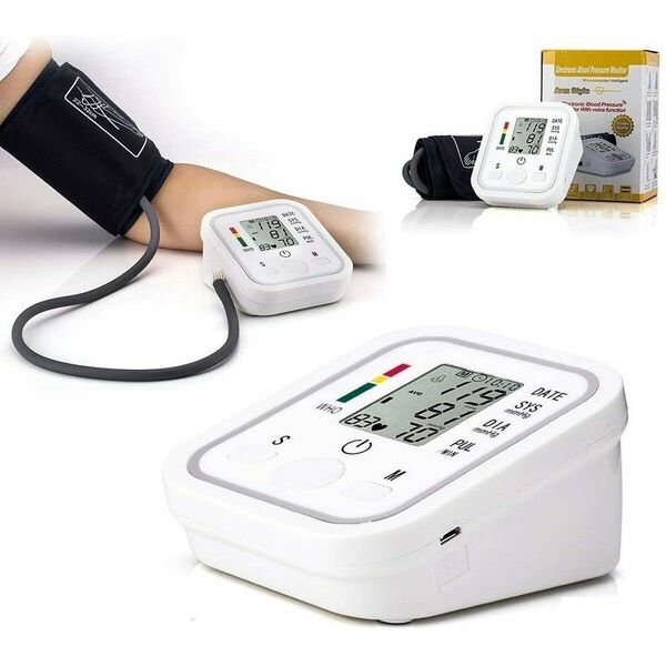 Misuratore pressione sanguigna da braccio automatico sfigmomanometro digitale