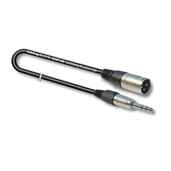 AUDIO DESIGN VS150-5 CAVO AUDIO JACK 6,3mm STEREO / XLR MASCHIO 5 METRI