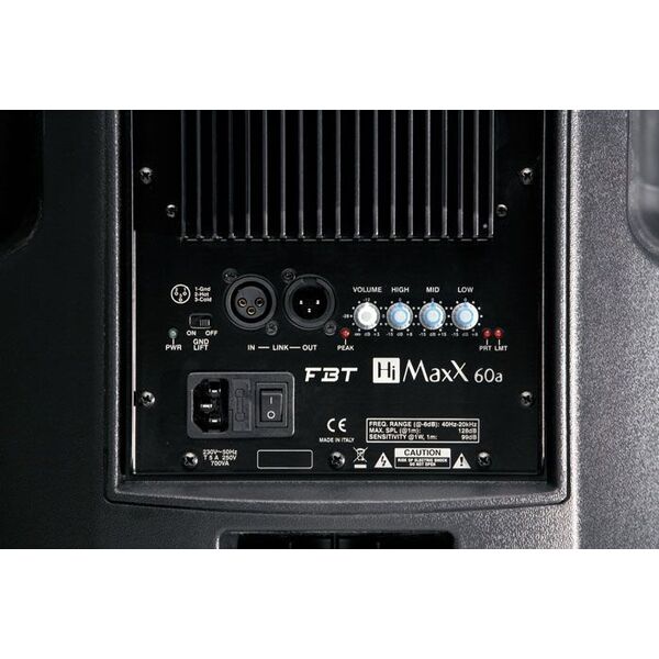 FBT HIMaxX 60A Coppia Casse Amplificate Attive 1350W + 1350W RMS 15" Ultima Generazione