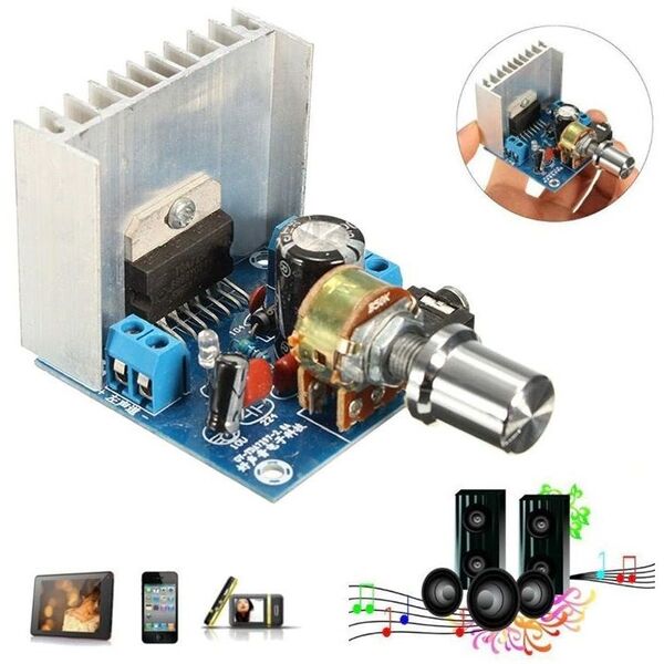 Amplificatore audio di potenza DC12V 2x15W 2 canali TDA7297