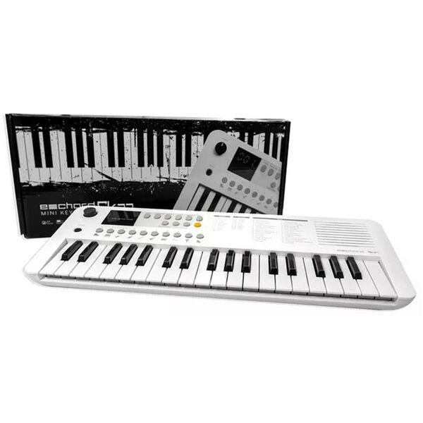 FBT E-Chord SK37 Mini Tastiera Pianola Digitale da 37 Tasti e 32 Voci 100 Suoni Bianca
