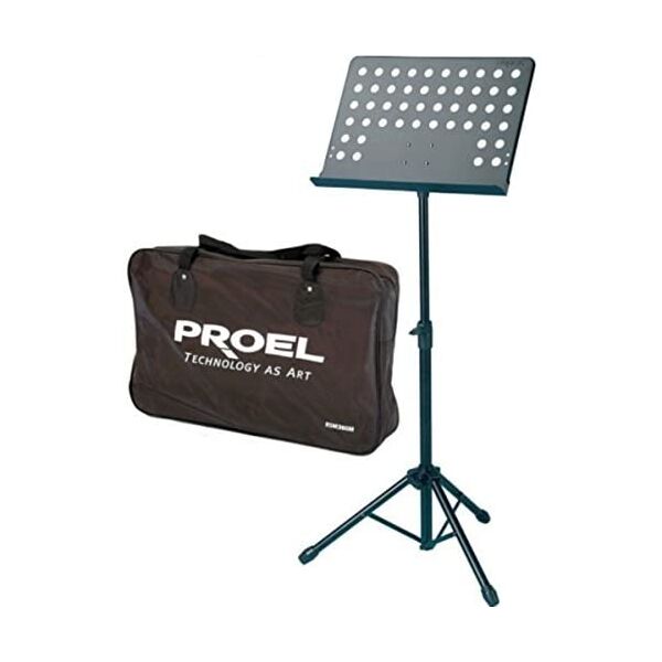 Proel RSM360M Leggio Musicale professionale per spartiti preforato con Borsa