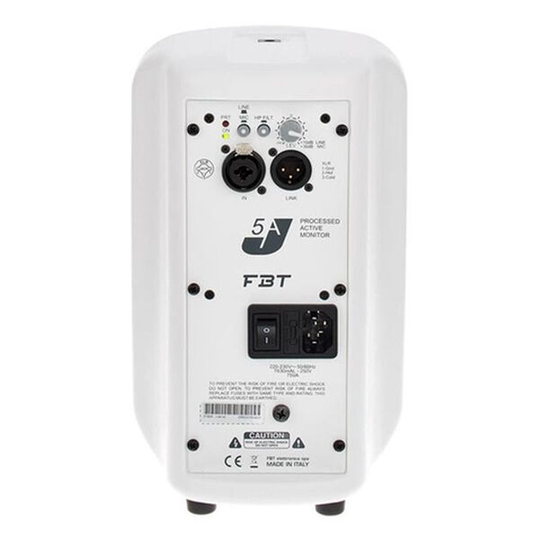FBT J5A Cassa Acustica Diffusore Attivo Biamplificato 120W White