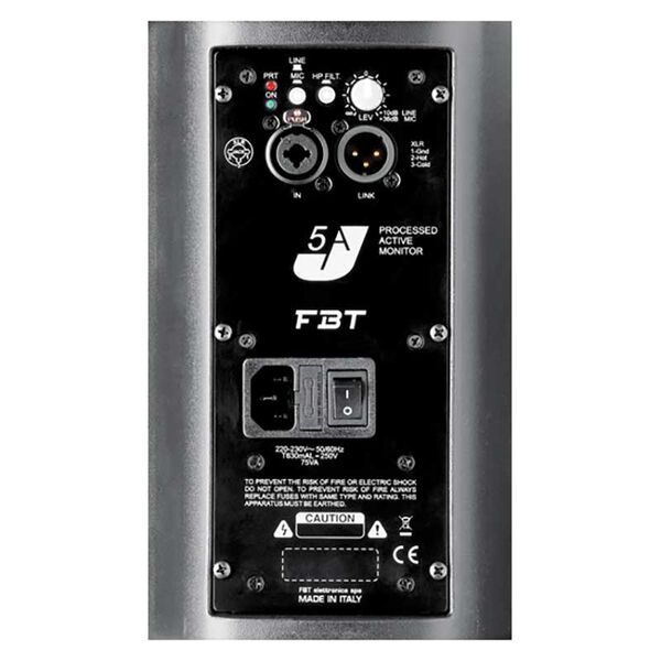 FBT J5A Cassa Acustica Diffusore Attivo Biamplificato 120W Nero