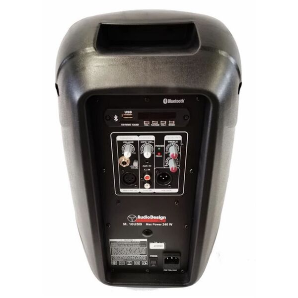 AudioDesign M.10USB Box Cassa Amplificata Attiva con USB e bluetooth