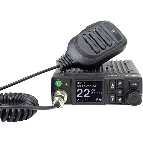 PNI Escort HP 8900 ASQ Radio CB 12V/24V RF, Roger Beep, CTCSS-DCS, Dual Watch AM/FM