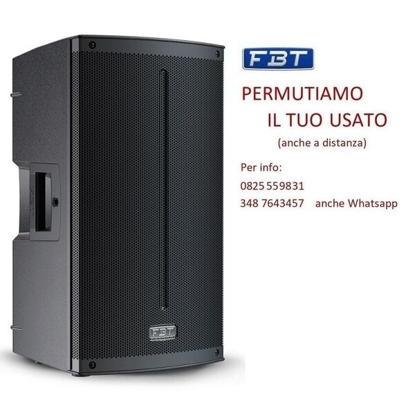 FBT X-lite 112A V2 + COVER XL-C12 Cassa Amplificata Attiva Professionale 12" 1500W Bluetooth 5.0