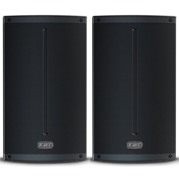 FBT X-lite 115A V2 + COVER XL-C15 Coppia Casse Amplificate Attive Professionali 15" 3000W Bluetooth 5.0