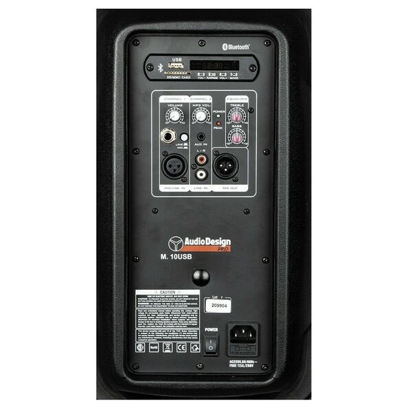 AudioDesign M.10USB Box Cassa Amplificata Attiva con USB e bluetooth