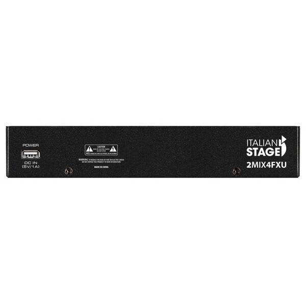 Italian Stage 2MIX4FXU Mixer Audio USB Bluetooth 4 canali con DSP effetti