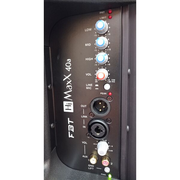 FBT HIMAXX 40A CASSE AMPLIFICATE ATTIVE 1250 W + 1250 W RMS NUOVA SERIE!