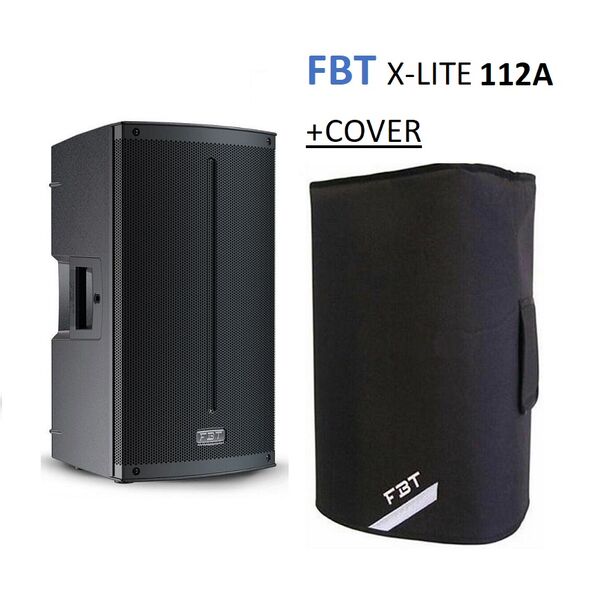 FBT X-lite 112A V2 + COVER XL-C12 Cassa Amplificata Attiva Professionale 12" 1500W Bluetooth 5.0