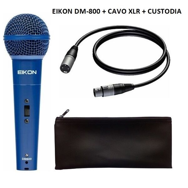 EIKON By Proel DM800BL Microfono Dinamico Voce Color Blue