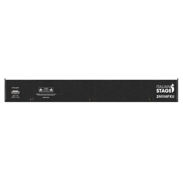 ITALIAN STAGE IS 2MIX6FXU MIXER AUDIO CON MULTIEFFETTI USB BLUETOOTH