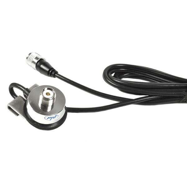 TELECOM T-1500 Antenna CB Veicolare PL Inclinabile + Cavo PL/PL intestato su staffa a Baule