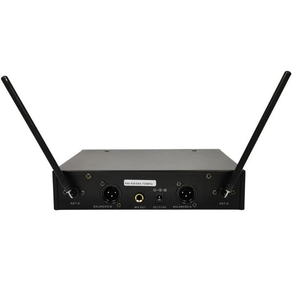 AudioDesign PMU 212BP Radiomicrofoni Wireless UHF 2 Ch. + 2 Microfoni ad archetto con body pack