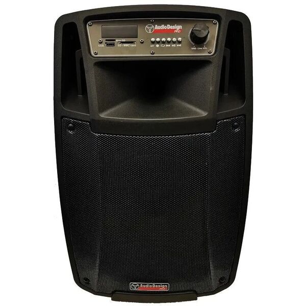 Audiodesign Pro M2 10W/L Cassa Attiva 10" 300w A Batteria Bluetooth USB MP3 + 2 Microfoni WI-FI UHF