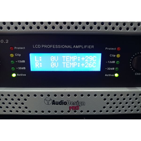 AudioDesign PAMP1.2000.2  Amplificatore professionale finale di potenza 2880W RMS