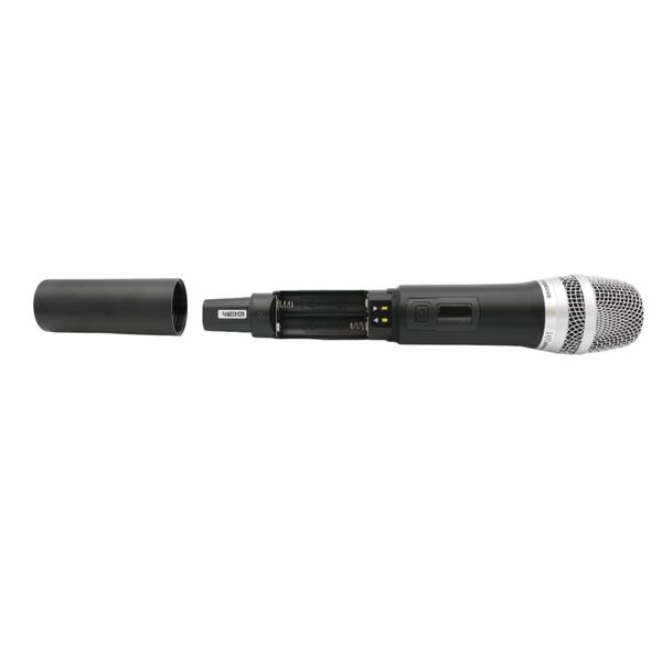 SINEXTESIS XT6PRO-2P Radiomicrofono Professionale UHF Doppio Palmare con sintonizzatore PLL (16+16 Canali)