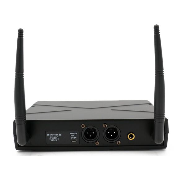 SINEXTESIS XT6PRO-2P Radiomicrofono Professionale UHF Doppio Palmare con sintonizzatore PLL (16+16 Canali)