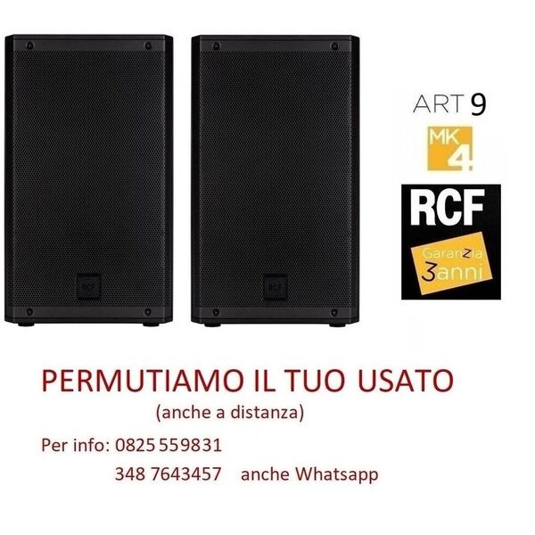 RCF ART 945-A Coppia Casse Amplificate Attive 4200W 15 Pollici
