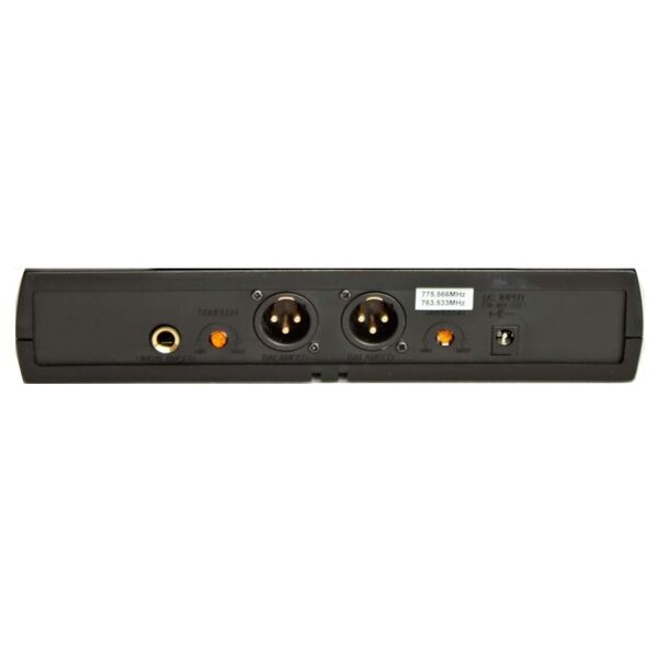 Energy KRU-302 Microfono wireless UHF due canali con gelato, archetto e Lavalier + Custodia Rigida