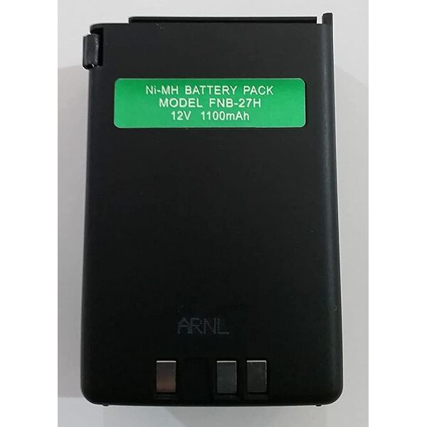 FNB-27H Pacco batteria 12V - 1100mAh Compatibile per Yaesu FT-26, FT-415, FT-530