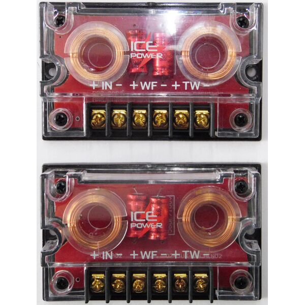 ICE Power IP-SC600 Kit Altoparlanti 2 Vie 6,5" Woofer + Tweteer + Filtri Crossover 450W