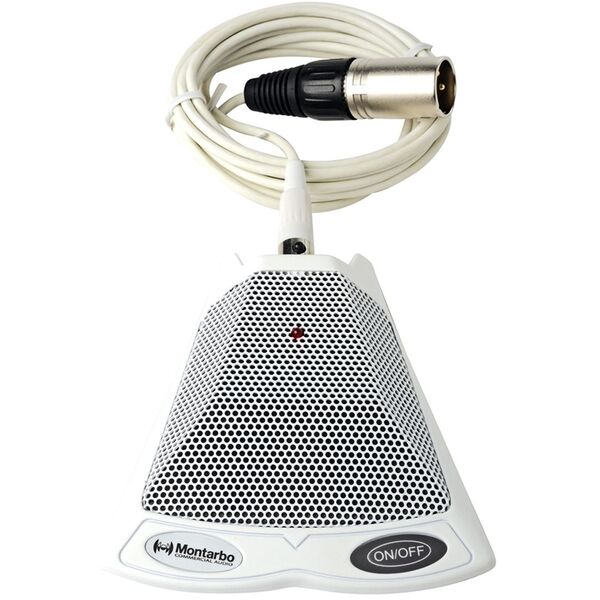 Montarbo BM 30W - Microfono Bianco a Condensatore Cardioide da Superficie