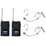 AudioDesign PMU 212BP Radiomicrofoni Wireless UHF 2 Ch. + 2 Microfoni ad archetto con body pack